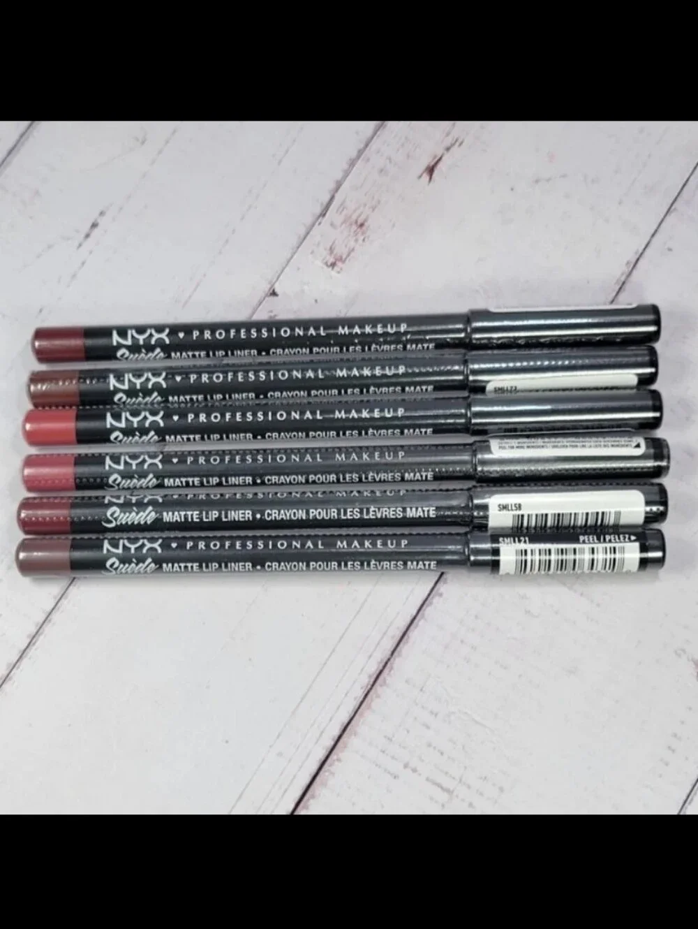 Nyx 6 Piece Suede Matte Lip Liner Bundle NEW!